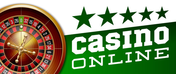 illustration Online web casino banner with american roulette on green surface table. Marketing Luxury green Banner Poker Jackpot zero with classic roulette. Advertising poster set Online web Casino