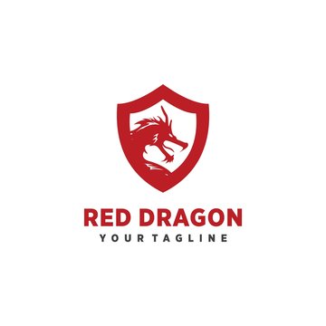 Red Dragon Logo Templates and Vector
