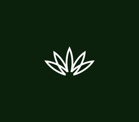cannabis logo design template , vector illustrations 