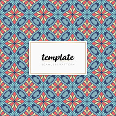 Background mandala seamless pattern vector