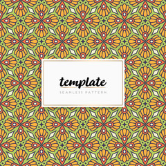 Background mandala seamless pattern vector