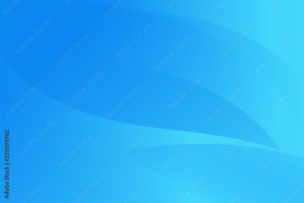 Wall mural abstract soft blue wave gradient background design template vector