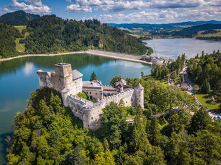 Fototapeta Lake Czorsztynskie Czorsztyn Niedzica Castle Dam Podhale Pieniny Tatry Zakopane obraz