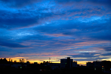 Sunset in Jeju Island, South Korea.