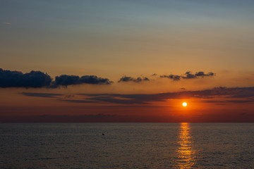 Adriatic sea. Ostuni, Puglia. Sunrise. Renowned seaside resort located in the heart of Salento....