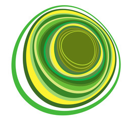 monochrome cyclic, cycle concentric rings. revolved spiral, vortex, whorl. abstract circular, radial loop shape, element