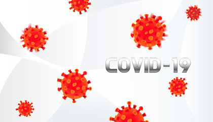 Vector coronavirus 2019-nCov pandemic , COVID-19 outbreak. Concept of pandemic virus biohazard.