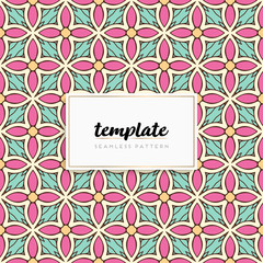 Background mandala seamless pattern vector