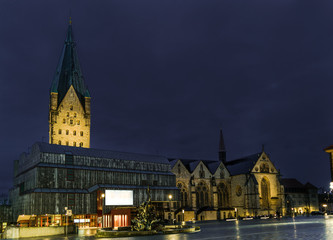 Catholic Paderborn Cathedral, 13th century. 93 m high.