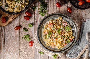 Delicious homemade tortellini