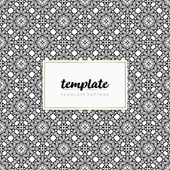 Background mandala seamless pattern vector