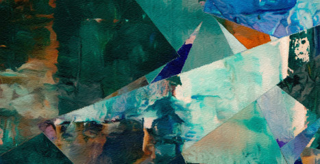 Abstract geometric artwork, background pattern for design flyer, banner, card, big size advertising prints and web decorating. Fabric or textile decor pattern. Digital art texture for creative product