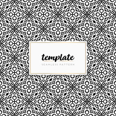 Background mandala seamless pattern vector