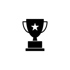 Trophy icon vector. champions cup icon illustration.