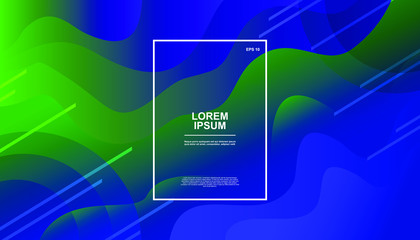  Colorful geometric background. Fluid shapes composition. Eps10 vector.