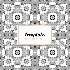 Background mandala seamless pattern vector