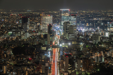 都会を見下ろす