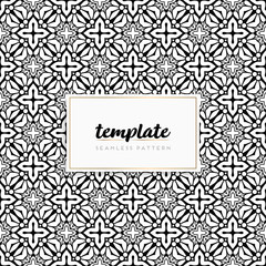 Background mandala seamless pattern vector