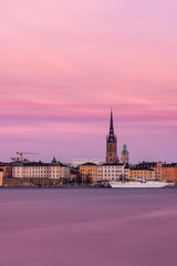 Obraz premium Beautiful sunset, Stockholm
