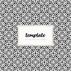 Background mandala seamless pattern vector