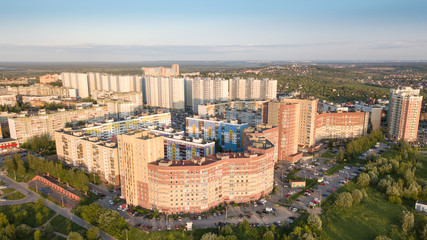 Nizhny Novgorod. High-rise buildings in microdistrict Verhnie Pechery.	