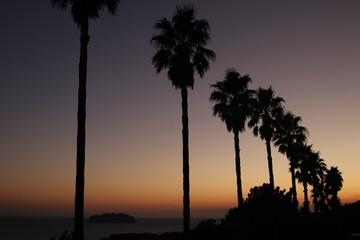 Obraz premium Jeju do island and sunset
