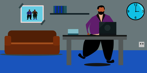 Work at home protect outbreak of the COVID-19 virus