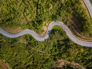 high view from drone