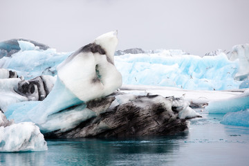 Fototapeta premium Iceberg detail in Jokursarlon lagoon