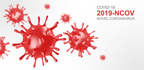 Corona Virus In Red Artery - Microbiology And Virology Concept - 3d Rendering