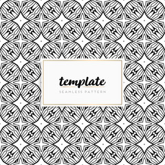 Background mandala seamless pattern vector