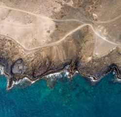 Lanzarote Drohne aus der Vogelperspektive