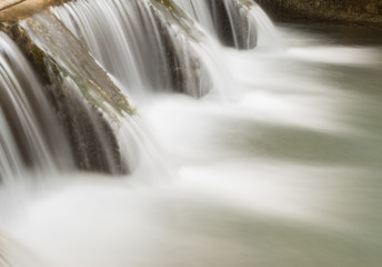 Fototapeta premium Long exposure photo of the water fall