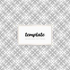 Background mandala seamless pattern vector