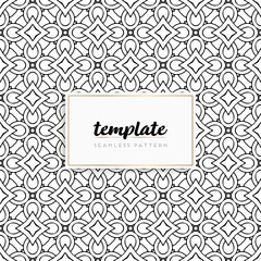 Background mandala seamless pattern vector