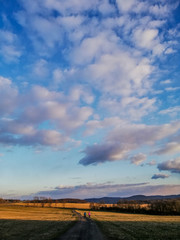 Beautiful clouds near to Děčín