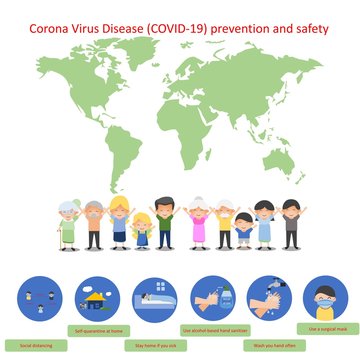 Covid-19 Preventions, Steps to Protection Yourself And Others. Protect your family from Covid-19.