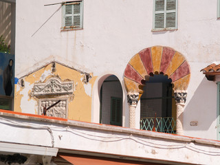colorful window arches