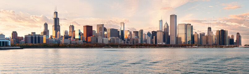 Naklejka premium Chicago cityscape