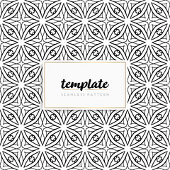 Background mandala seamless pattern vector