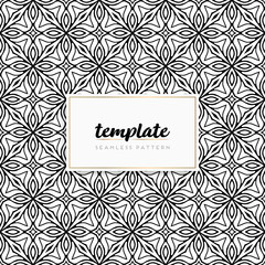 Background mandala seamless pattern vector