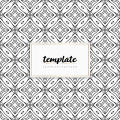 Background mandala seamless pattern vector