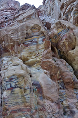 Roches colorées du Wadi Araba en Jordanie