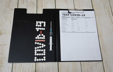  notepad for work with covid19 test