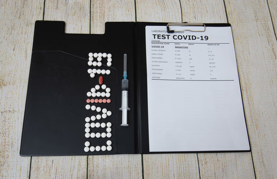 notepad for work with covid19 test
