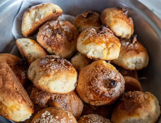 Turkish Cookies Kurabiye in the bowl.