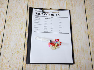  notepad for work with covid19 test