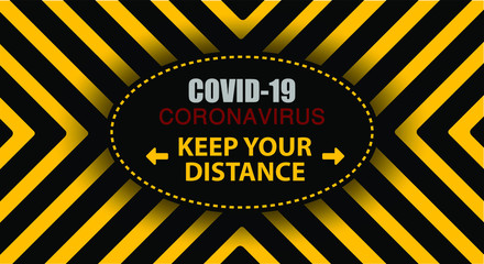 keep your distance sign