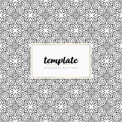 Background mandala seamless pattern vector