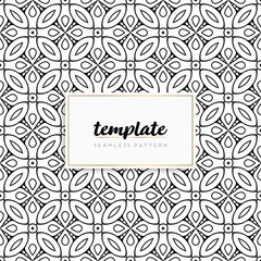 Background mandala seamless pattern vector